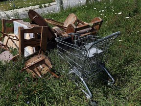 Couches and other large garbage items are a common site in Windsor on Wednesday, August 5, 2015. The city will not be picking up such items and they will be the responsibility of property owners. (TYLER BROWNBRIDGE/The Windsor Star)