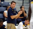 University of Windsor interim men's head basketball coach Ryan Steer during action vs University of Indianapolis at the St. Denis Centre on August 18, 2015 in Windsor, Ontario. (JASON KRYK/The Windsor Star)