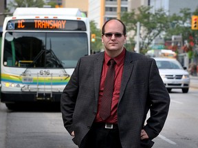 Public transit advocate David Foot has some issues with Transit Windsor and has started a forum to collect complaints August 31, 2015.  (NICK BRANCACCIO/The Windsor Star)