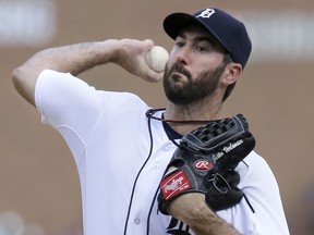 Pitcher Justin Verlander #35 of the Detroit Tigers delivers against the Kansas City Royals during the first inning at Comerica Park on August 4, 2015 in Detroit, Michigan. (Photo by Duane Burleson/Getty Images)