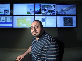 Hanna Maoh is photographed at the Cross-Border Institute at the University of Windsor in Windsor on Thursday, Aug. 6, 2015. Maoh and others are studying the traffic patterns around the border.                          (TYLER BROWNBRIDGE/The Windsor Star)