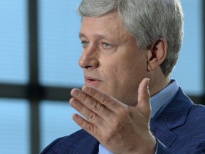 Conservative Leader Stephen Harper takes part in a campaign stop in Hay River, Northwest Territories, on Friday, August 14, 2015. THE CANADIAN PRESS/Sean Kilpatrick