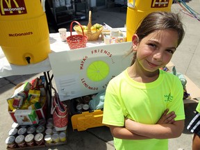 On Aug. 9, 2013, Star photographer Tyler Brownbridge captured Maya Mikhael, then just eight years old, selling lemonade to raise funds and collect food for needy families. She will hold her third fundraiser this Friday and Saturday at the Superstore on Walker Road.