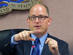 Windsor Mayor Drew Dilkens speaks during the Windsor city council meeting in this August 2015 file photo. (DAN JANISSE/The Windsor Star)