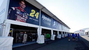 The new 60,000-square foot NASCAR Retail Superstore is making its first appearance at Michigan International Speedway this weekend.