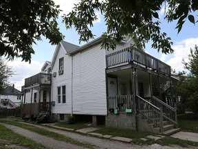 A man was found dead in this apartment complex at 255 Pratt Pl. on Monday. His roommate has been charged for allegedly injecting him with a lethal dose of drugs. (DAN JANISSE/The Windsor Star)