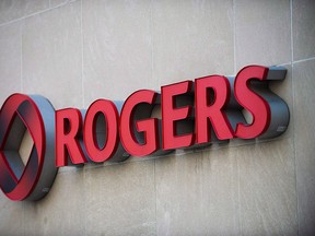 The Rogers Communications sign is marks the company's headquarters in Toronto, April 25, 2012. (Canadian Press files)