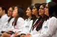 The Schulich School of Medicine and Denistry held their white coat ceremony at Alumni Hall at Western University in London on Aug. 25, 2015. The Windsor satellite campus  will host the Canadian Federation of Medical Students annual general meeting, a first for Windsor. (Mike Hensen/Postmedia News)