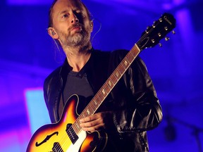 FILE - In this Oct. 6, 2013, file photo, Thom Yorke performs at the 2013 Austin City Limits Music Festival in Austin, Texas. Yorke is going Broadway, as he’s written original music for the upcoming revival of the play "Old Times," by Harold Pinter. (Photo by John Davisson/Invision/AP, File)