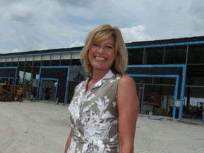 Volkswagen of Windsor general manager Erin Revenberg is photographed in front of what will soon be their new location on Tecumseh Road East in Windsor on Friday, August 14, 2015.                        (TYLER BROWNBRIDGE/The Windsor Star)