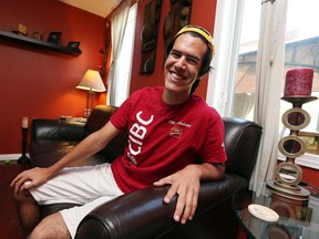 Preston Reed McInnis is photographed at his home in Tecumseh on Thursday, August 20, 2015. McInnis has been awarded the 2015 Youthvision Scholarship.                          (TYLER BROWNBRIDGE/The Windsor Star)