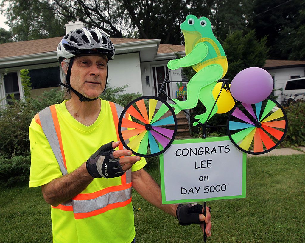 Cyclist hits 5,000th day of riding | Windsor Star