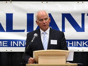 Valiant Corp. Chairman Marty Solcz, speaks to community and business leaders on Sept. 9, 2013. (NICK BRANCACCIO/The Windsor Star files)