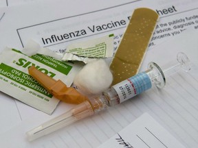 The Ontario Nurses Association says hospitals will no longer be allowed to shame health-care workers into getting a flu shot following an arbitrator's ruling striking down a "vaccinate or mask" policy. (THE CANADIAN PRESS/Frank Gunn)