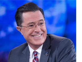 Files: Television personality Stephen Colbert during a taping of Comedy Central's The Colbert Report on December 8, 2014. (Postmedia News files)