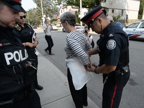 Linda Gibbons is a veteran pro-life protester outside Toronto abortion clinics.