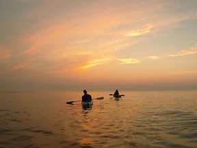 Kayakers paddle on Lake Michigan in this 2015 file photo. (JULIO CORTEZ/AP Photo)