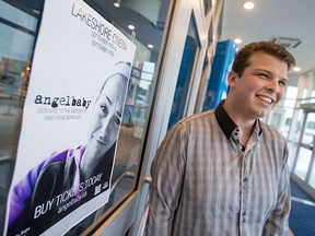 C.J. Bernauer, brother of the late Emily Bernauer, the teenager who died in a single-vehicle car crash after working a shift at the Shores of Erie wine festival, is pictured after a screening of a film he made about his sister called Angelbaby at Lakeshore Cinemas, Saturday, Sept. 19, 2016.  (DAX MELMER/The Windsor Star)