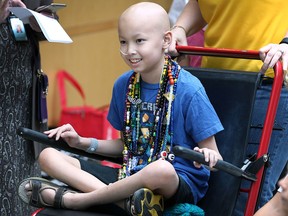 It was childhood cancer awareness day at the Windsor Regional Hospital on Monday, Sept. 28, 2015, in Windsor, ON. A media conference was held to highlight the day.  Dereck Lau, 11, shown, who successfully battled a brain tumour spoke at the event to raise awareness for the cause.