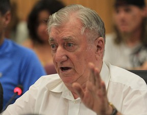 Ward 2 resident Les Chaif speaks at a city council meeting Monday, July 9, 2012, in Windsor, Ont. regarding the future direction of the audit service. (Windsor Star files / DAN JANISSE)