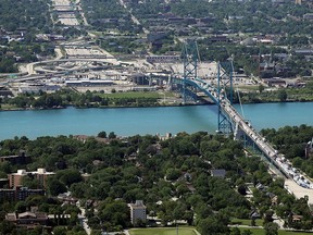 The Ambassador Bridge is seen in Windsor on Wednesday, July 15, 2015. (TYLER BROWNBRIDGE/The Windsor Star)