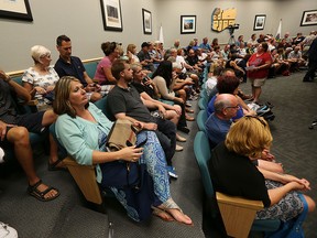 Essex council chambers was filled to capacity as they discussed flooding problems during a council meeting in Essex on Tuesday, September 8, 2015.                             (TYLER BROWNBRIDGE/The Windsor Star)