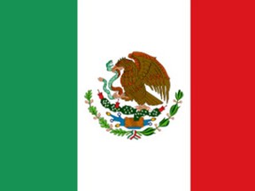 The flag of Mexico.