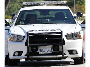 Front view of a Windsor Police Service cruiser.