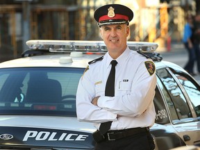 Windsor police Chief Al Frederick poses at the downtown headquarters in Windsor, Ont. in this 2012 file photo.