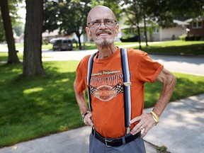 Dennis Solet is shown at his Windsor, ON. home on Tuesday, September 8, 2105. He is preparing for a party with family and friends to celebrate his life before his terminal cancer kills him. (DAN JANISSE/The Windsor Star)