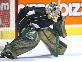 Michael Giugovaz during London Knights practice in London, Ont. on Monday September 14, 2015. (Derek Ruttan/The London Free Press/Postmedia Network)