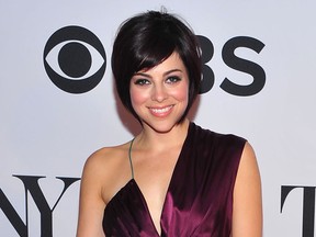 Krysta Rodriguez poses for a photo at the 67th Annual Tony Awards in New York. While Rodriguez was rehearsing during the summer of 2015 for the return of the Broadway musical, "Spring Awakening," she was also undergoing radiation treatment for breast cancer. (Charles Sykes/Invision/AP, File)