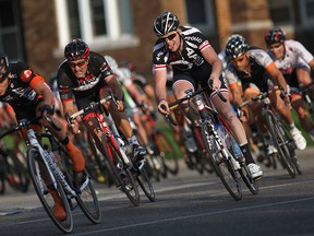 Competitors in the 2014 Tour di Via Italia bicycle race. (Dax Melmer / The Windsor Star)