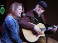 Danielle Wade and Ty Sharron perform in the Windsor Star News Cafe on Friday, September 11, 2015. They will be performing at the "Let's Beat This" event on Sept. 19, 2015, at the Walkerville Theatre which will be a fundraiser for ovarian cancer research. (DAN JANISSE/The Windsor Star)