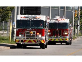 Windsor Fire Services respond to a fire alarm call on July 27, 2015. (NICK BRANCACCIO/The Windsor Star)