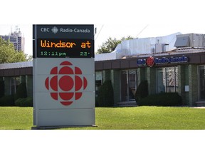 CBC broadcast facility on Riverside Drive West at Crawford Avenue  on Sept. 8, 2014.