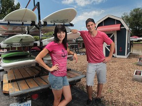 In May 2013, Danielle Chevalier and husband Chris Mingay started Urban Surf in St. Clair Beach to take advantage of the growing popularity of standup paddle boarding. (DAN JANISSE / Windsor Star files)