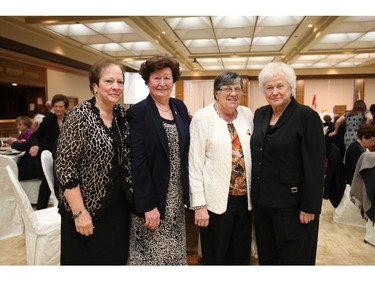 Ada Taiariol, Elena Pupulin, Mary Gaiarin and Olga Costantin at the 85th Anniversary Gala Dinner & Dance of the Italian Women's Club G. Caboto Auxiliary. (CAROLYN THOMPSON/The Windsor Star)