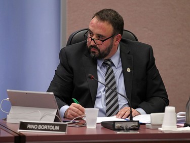 Rino Bortolin is pictured during a council meeting at city hall in Windsor in this 2015 file photo.