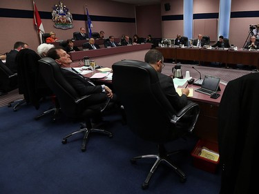 Windsor city councillors debate the auditor general report during a council meeting at city hall in Windsor on Thursday, October 29, 2015.