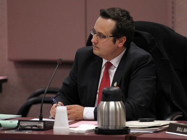 Irek Kusmierczyk participates in the auditor general report debate during a council meeting at city hall in Windsor on Thursday, October 29, 2015.