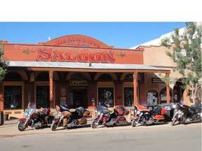 Big Nose Kate’s Saloon, a favourite stomping ground for Wyatt Earp and Doc Holliday, was the last stop for a group of local Harley Davidson riders on their return trip to Tombstone, Arizona this summer. The five riders made the 900-km trip on these bikes to scatter the ashes of friend Mark Woltz who passed away earlier this year. -Courtesy Ted McCabe