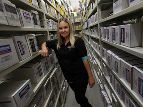 Nina Tencic is photographed at Part Source where she works in Windsor on Wednesday, October 28, 2015. Tencic, and women like her, are a rare sight in the automotive industry but some are hoping to change that.