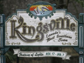The Town of Kingsville sign is pictured in this file photo.