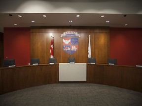 The council chambers inside LaSalle's Civic Centre is pictured in this file photo.