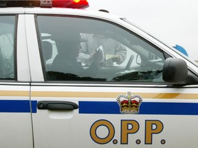 An Ontario Provincial Police vehicle.