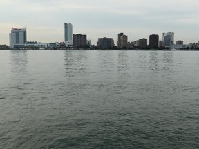Downtown Windsor is seen from across the Detroit River on Wednesday, August 15, 2012.             (The Windsor Star / TYLER BROWNBRIDGE)