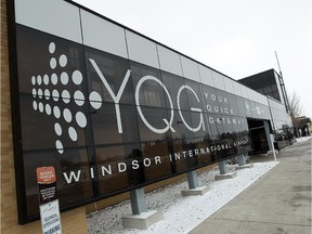 The YQG airport in Windsor, in January   2014.