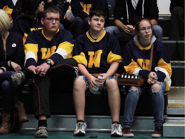 Western students await the decision on the future of their school during a special Greater Essex County District School Board meeting at the St. Clair College SportsPlex in Windsor on Tuesday, October 13, 2015. The closure of Harrow District High School and Western Secondary School was the topic of the special meeting.