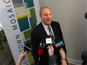 Larry Horwitz speaks during a press conference at the DWBIA offices to discuss recent shootings in the city in Windsor on Friday, October 2, 2015. The DWBIA wants area residence to know 3 of the 4 shootings were not in their area and that is it safe.